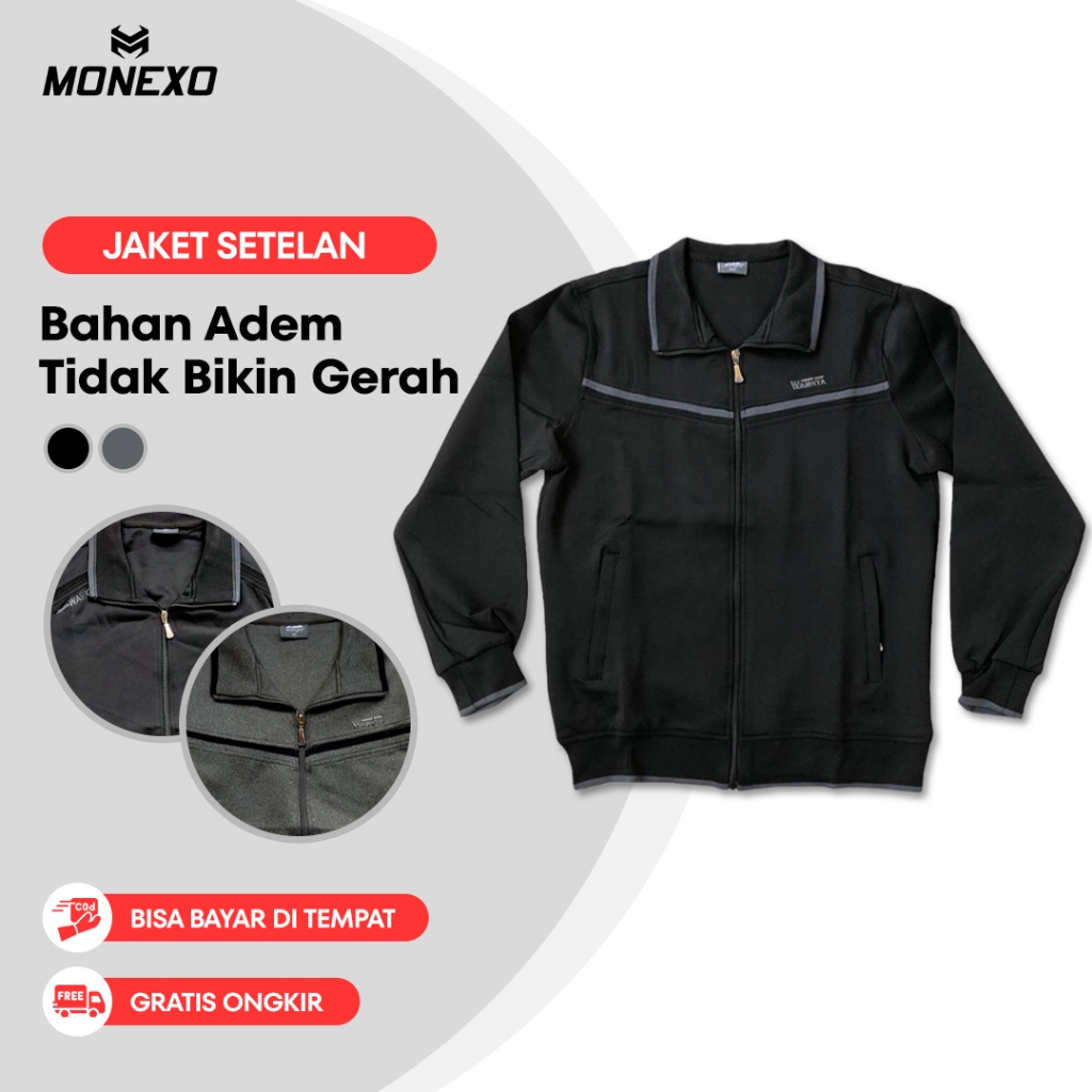 Monexo - Jaket Pria Stelan Pria Fashion Pria Set Jaket Celana