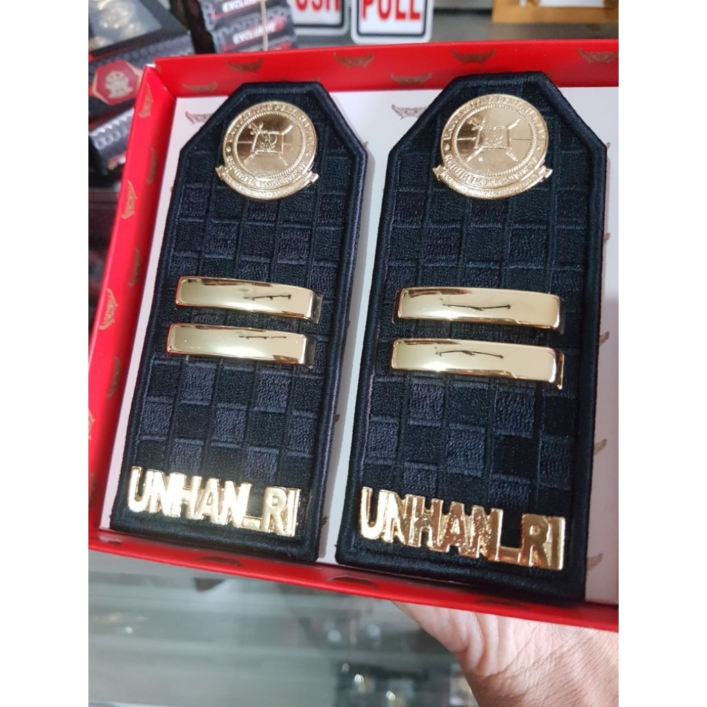 Pdu unhan balok 2 gold kain bordir hitam exlusive mewah