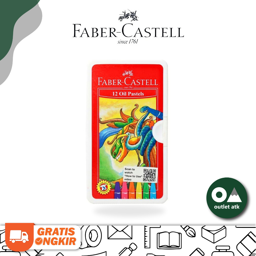 

Krayon Minyak Hexagonal Faber Castell Oil Pastel 12 Warna