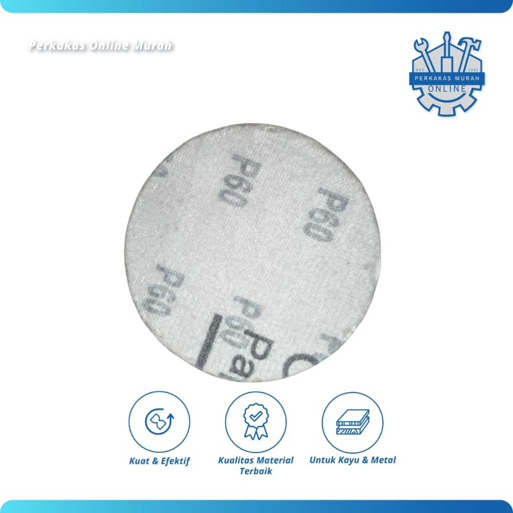 Amplas Bulat 2 inc dan 3inch velcro
