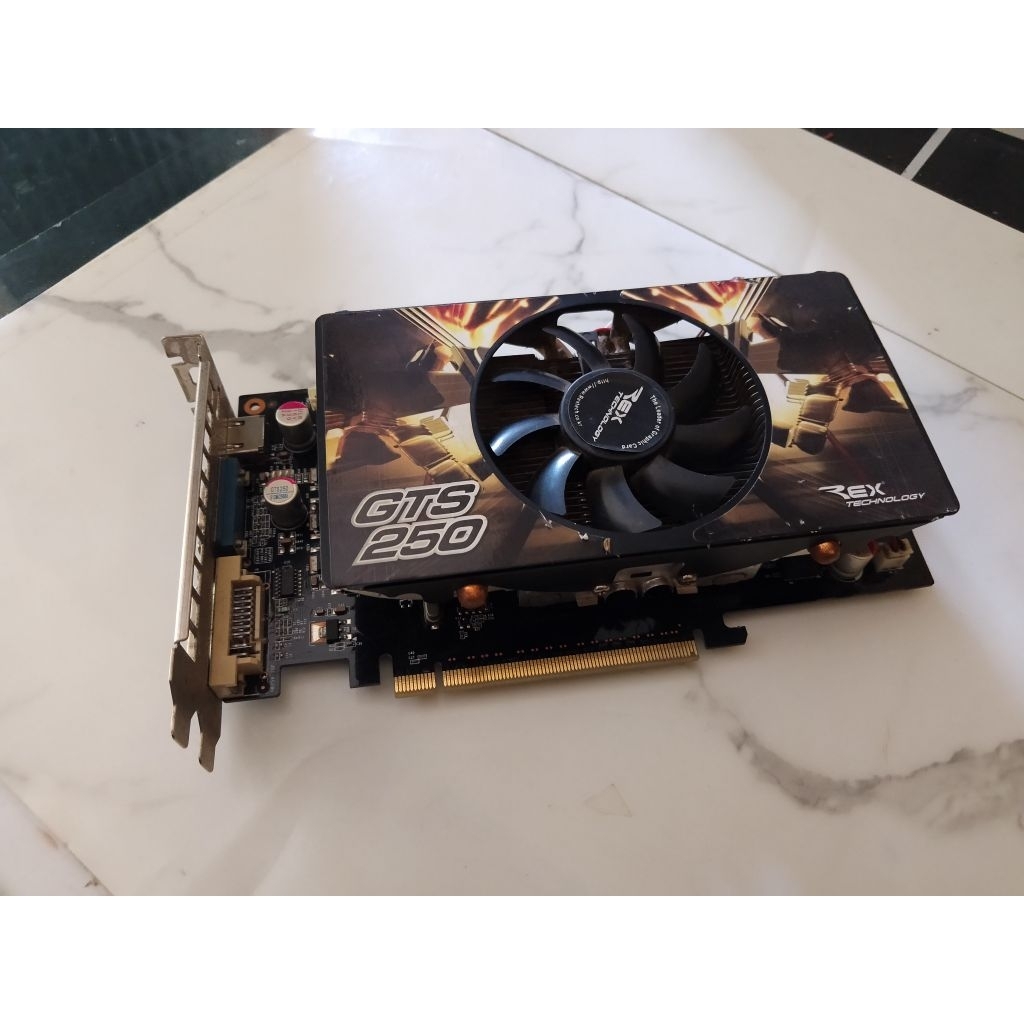 vga gts 250 512mb 256bit ddr3 Perlu 1x6pin power vga