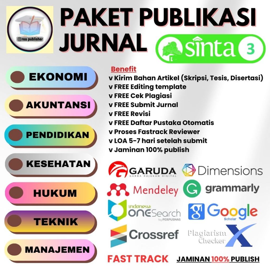 Paket Fast track Publikasi Jurnal Sinta 3