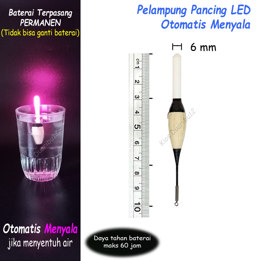 PELAMPUNG PANCING LED OTOMATIS MENYALA