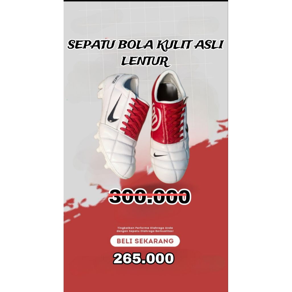 SEPATU BOLA KULIT SAPI