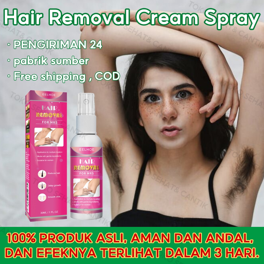 EELHOE Hair Removal For Mrs 30ml Semprotan Penghilang Bulu Wanita Hair Removal Spray Hair Removal Sp