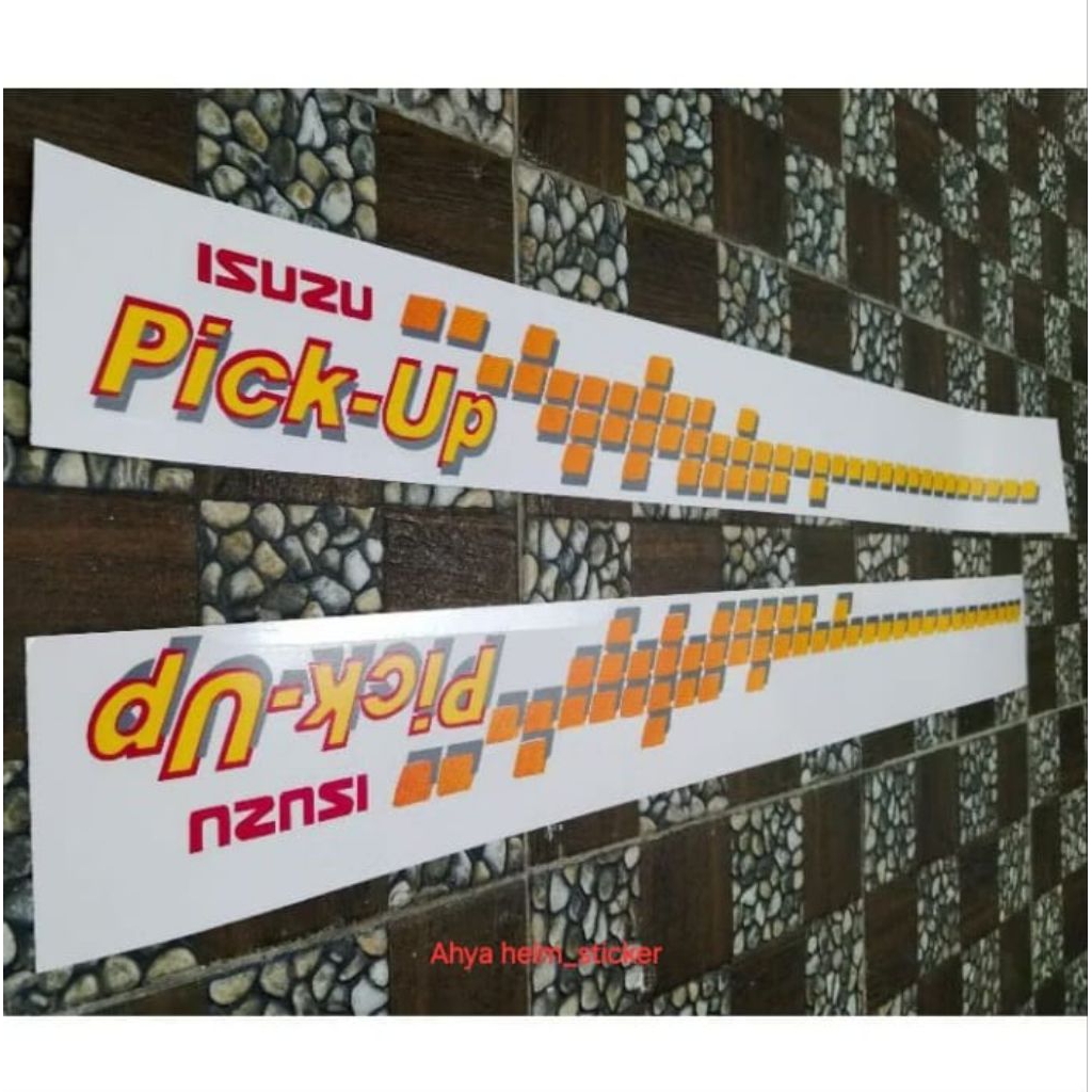 Sticker striping mobil Isuzu Phanter pickup transparan LIS ISUZU PHANTER BAK
