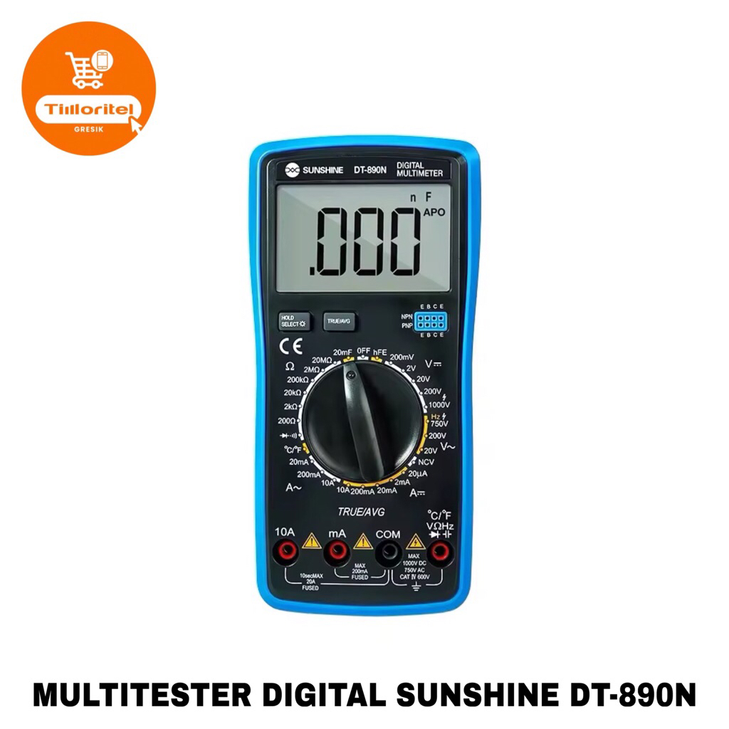 MULTIMETER DIGITAL SUNSHINE DT-890N / MULTITESTER DIGITAL SUNSHINE DT-890N / AVOMETER DIGITAL