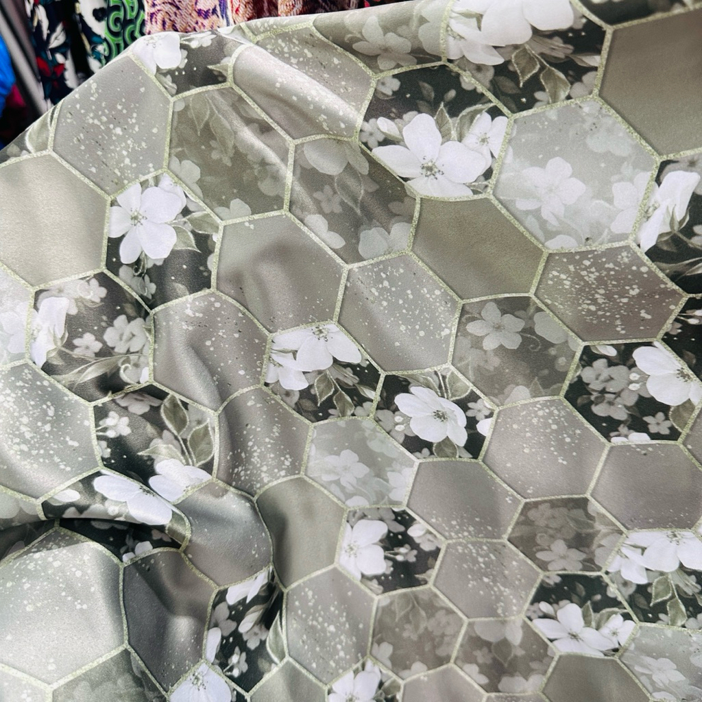 Kain Wolfis Warna Soft Saghe - Kain Wolfis - Kain wolfis Motif Premium - Kain Soft Wolfis