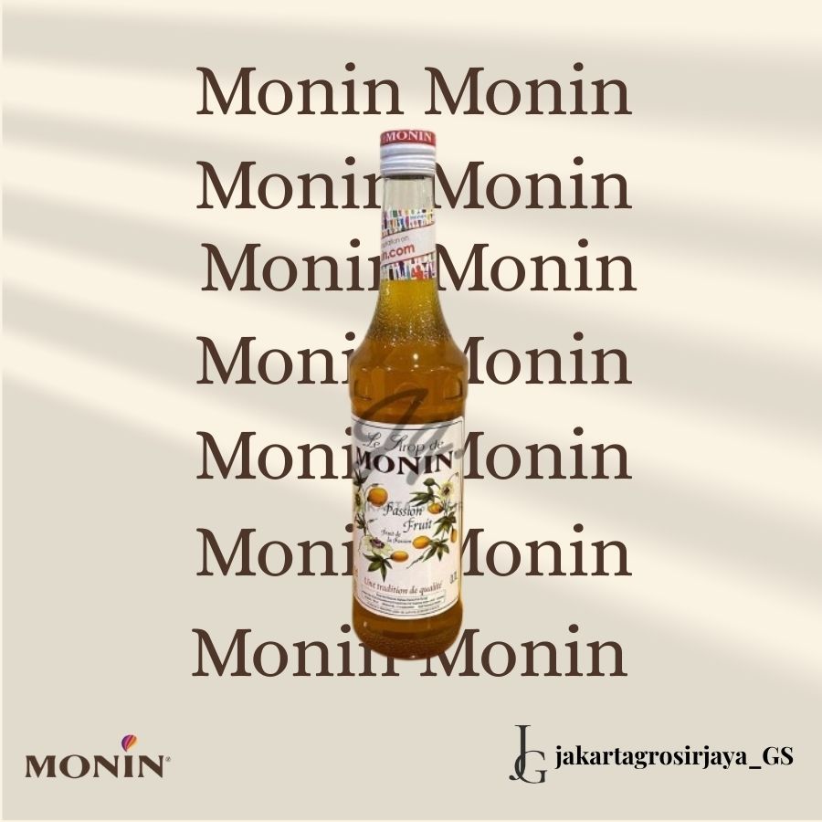 

SYRUP MONIN PASSION FRUIT 700 ml SIRUP - MONIN PASSION FRUIT BUAH 700 MILI