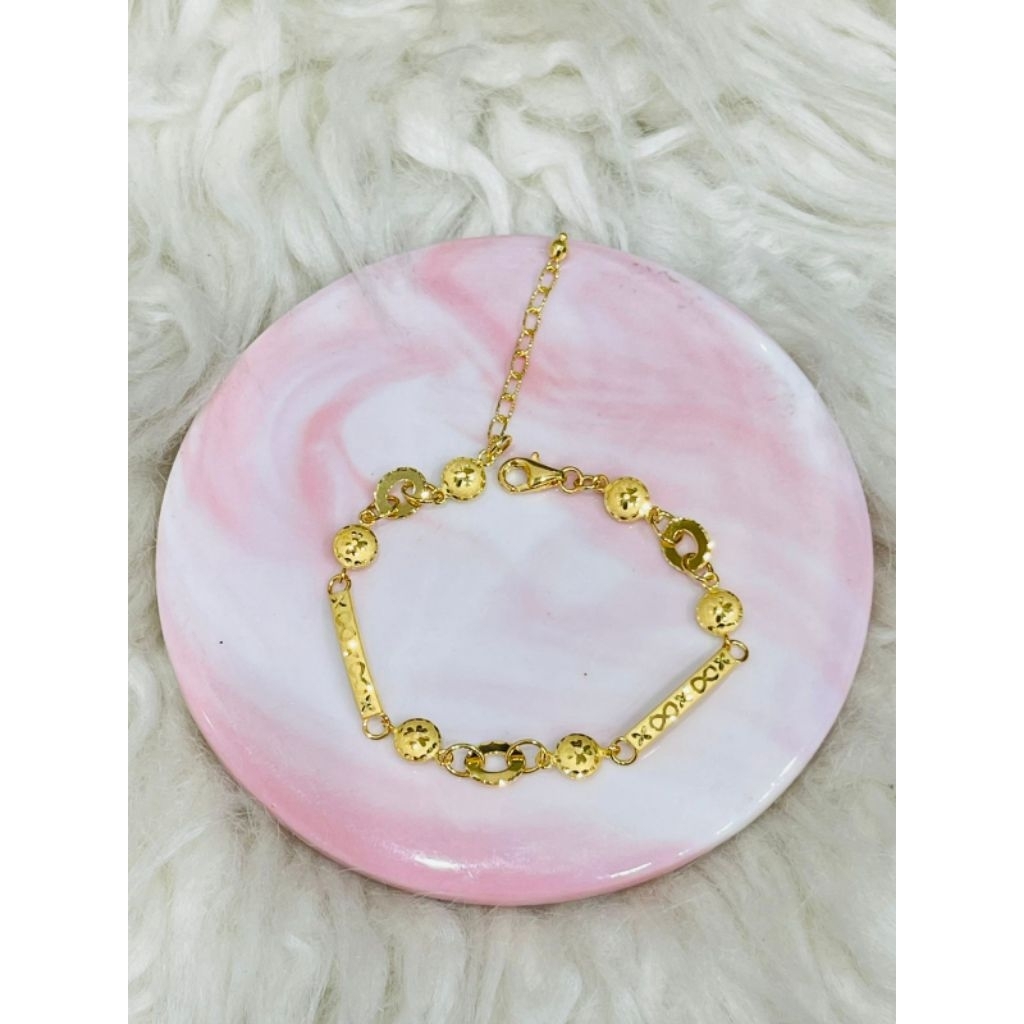 gelang papan bulat bulat dove laser simple terbaru emas asli kadar 700