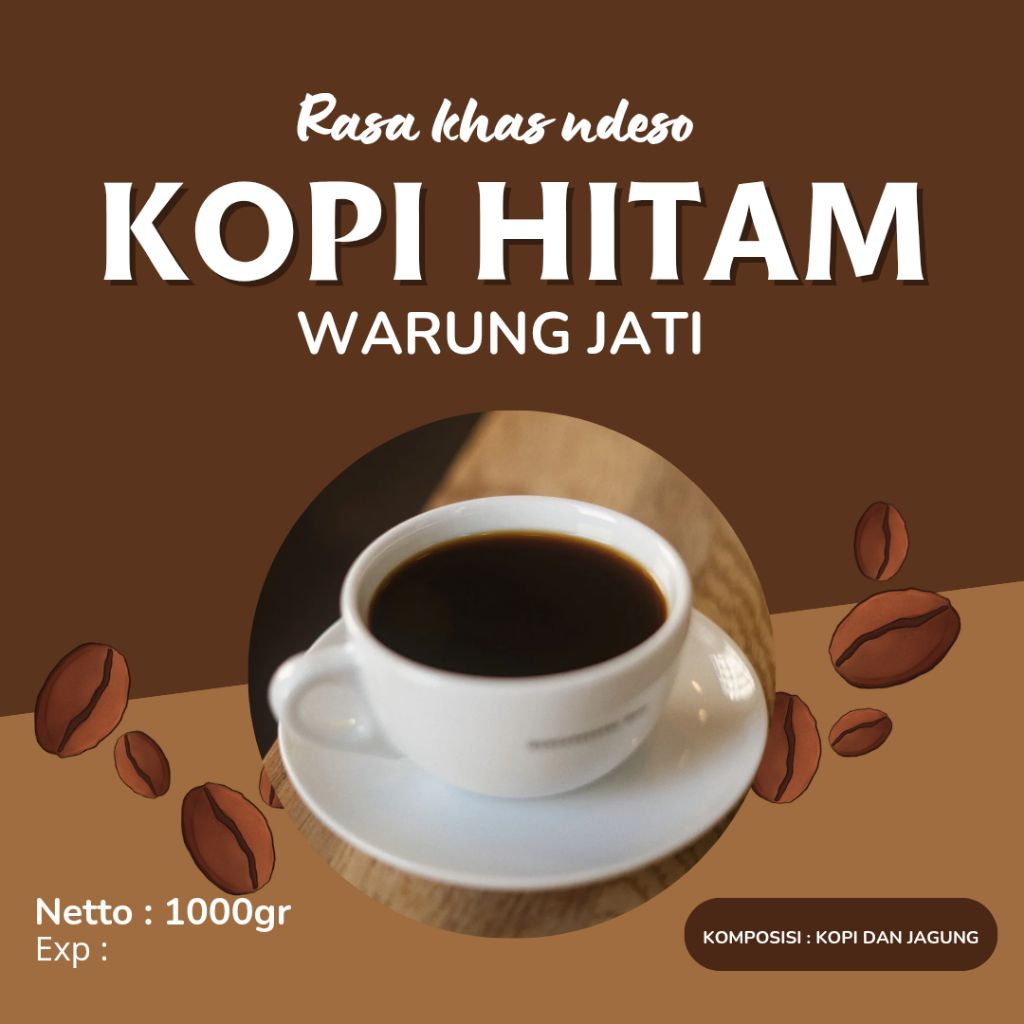 

Kopi Bubuk Robusta ( Kopi hitam murah 1kg )
