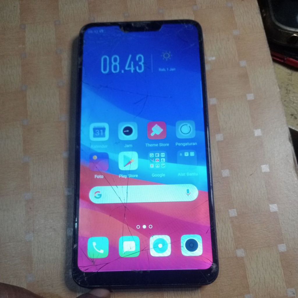 mesin Oppo a3s ram 4/64 normal no pola