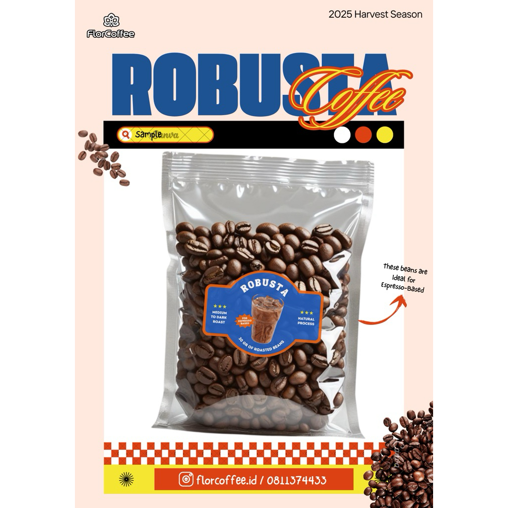 

Sample roastbeans robusta Kedai Kopi
