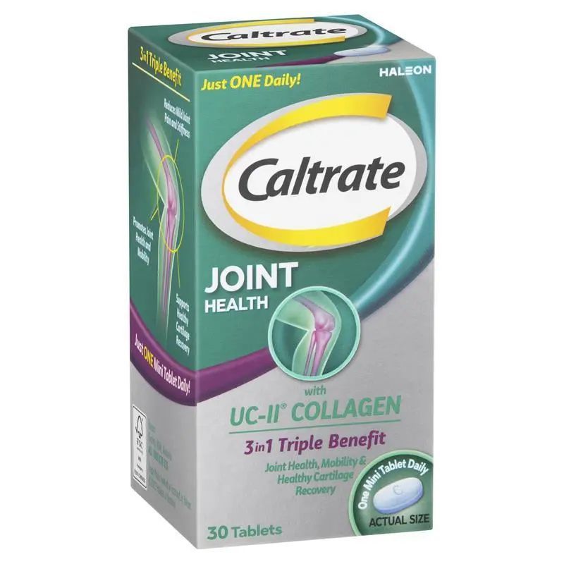 Caltrate Joint Health with UC-II Collagen 30 Tablets - Suplemen Tulang Kesehatan Sendi Otot 3 in 1