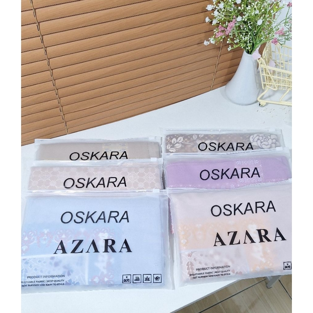 JILBAB MOTIF /KERUDUNG SEGIEMPAT / HIJAB VOAL MOTIF AZARA OSAKA