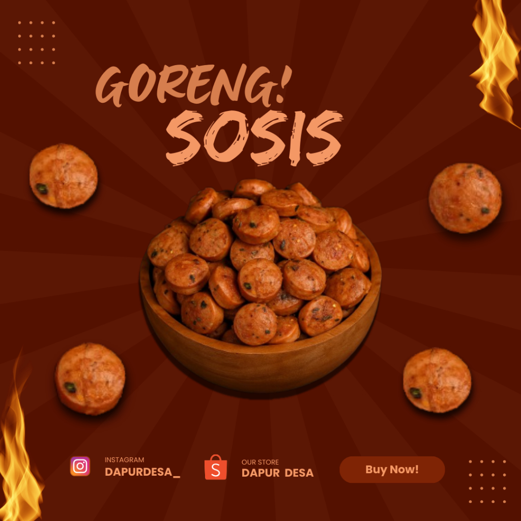 

Cemilan Sosis Goreng Krispy Rasa Ori Dan Pedas Daun Jeruk 1KG