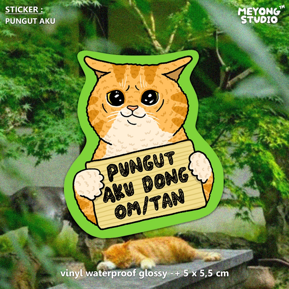 

Meyong studio | Pungut aku | Sticker Aesthetic | Sticker Kucing | Sticker Lucu | Sticker Vinyl Waterproof | Sticker Laptop | Sticker Hp | Sticker Tumblr | Sticker Helm | Stiker vinyl
