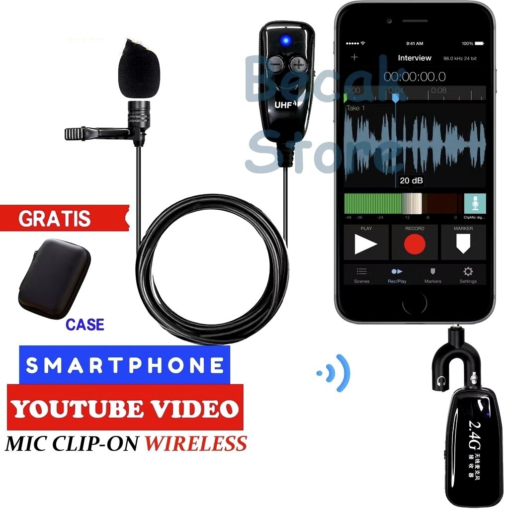 mic wirreles untuk hp android