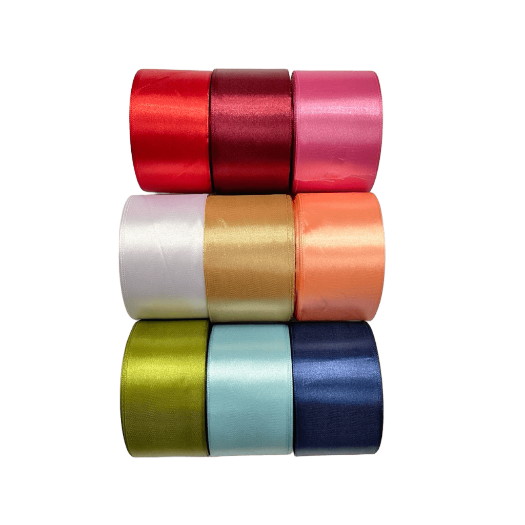 

(Meteran) Pita Satin Roll 2 Inch (5 cm) Pita Hias Lebar Elegan untuk Kado Souvenir Buket Hampers