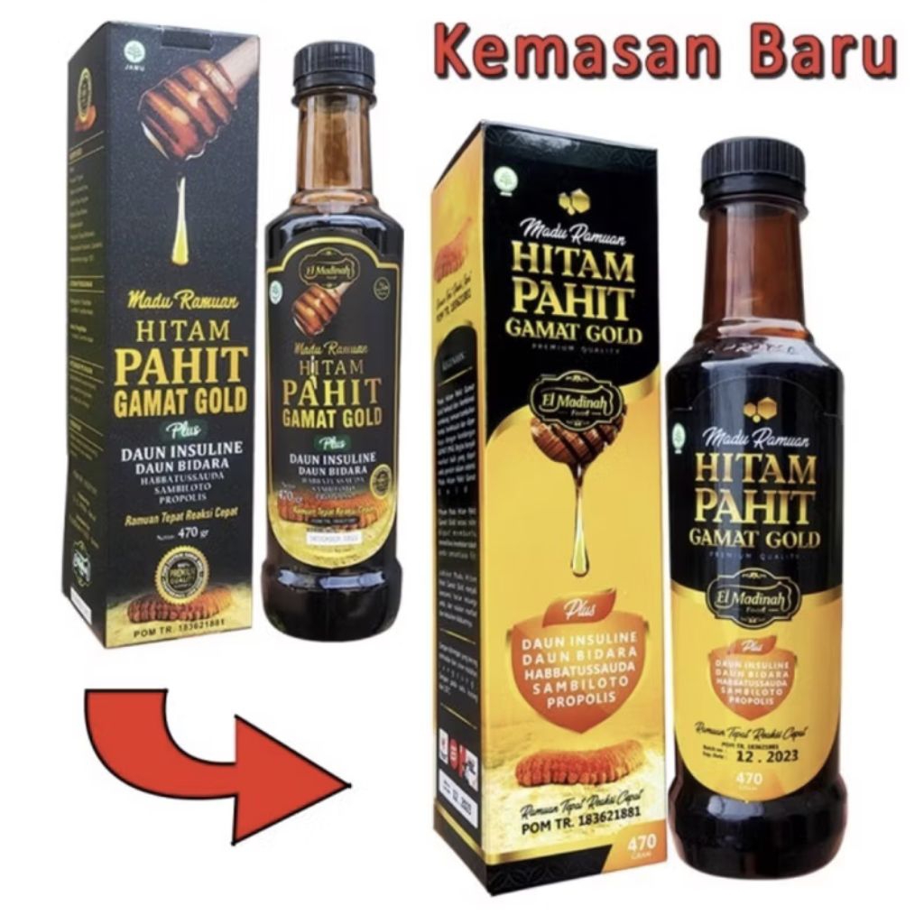 

Madu Ramuan Hitam Pahit Gamat Gold