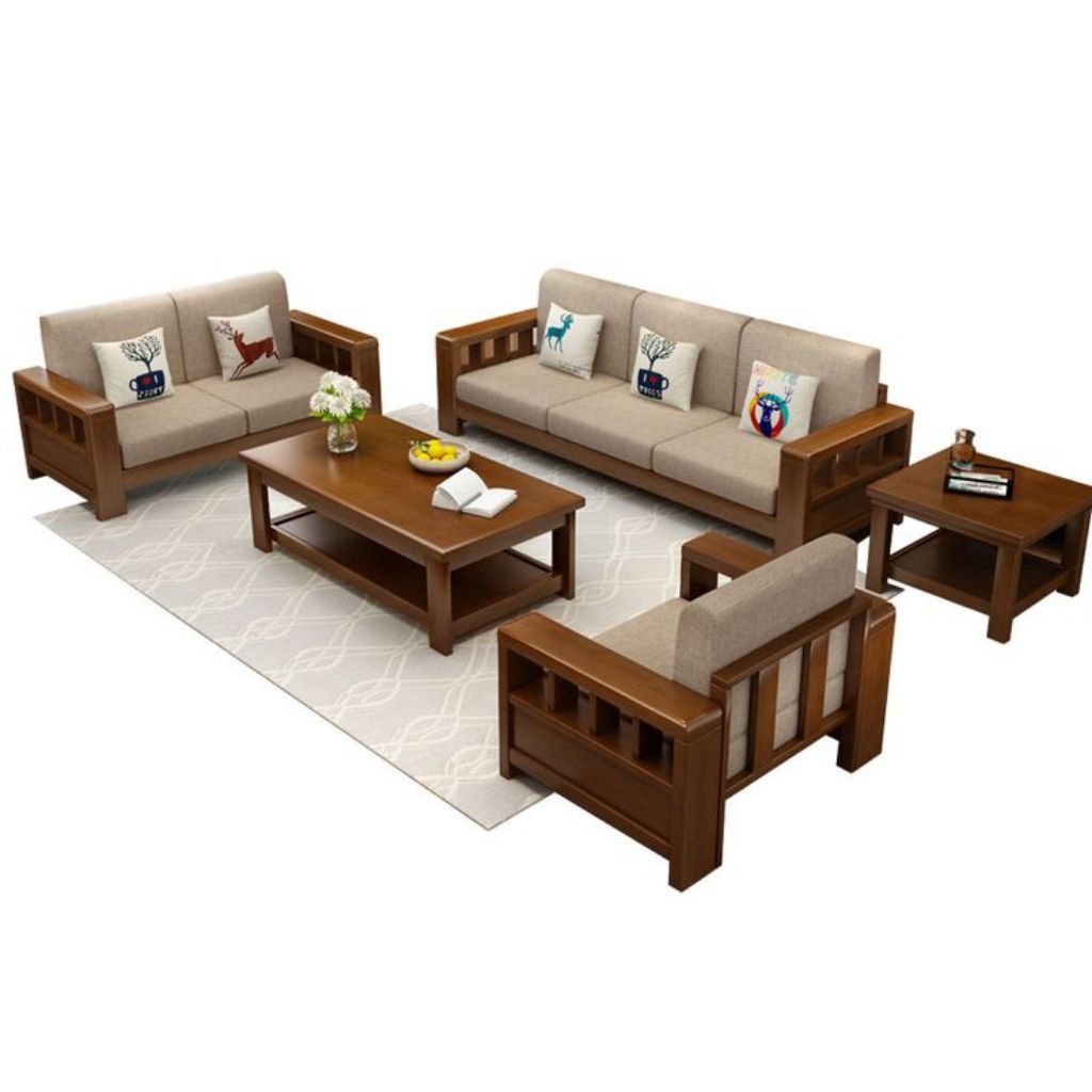 set sofa jati sofa tamu minimalis