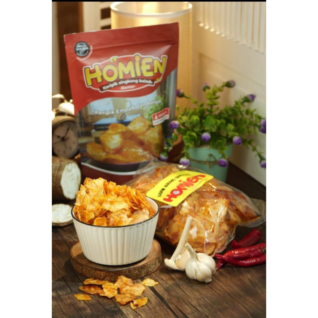 

Homien Kripik Singkong Balado Siantar