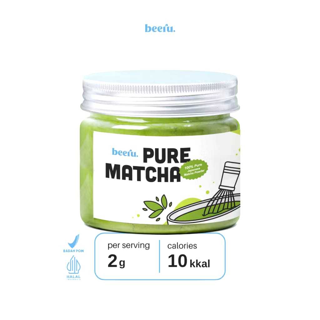 

Beeru Matcha Powder Premium Japanese Pure Matcha Bubuk Matcha Premium Japan 50gr