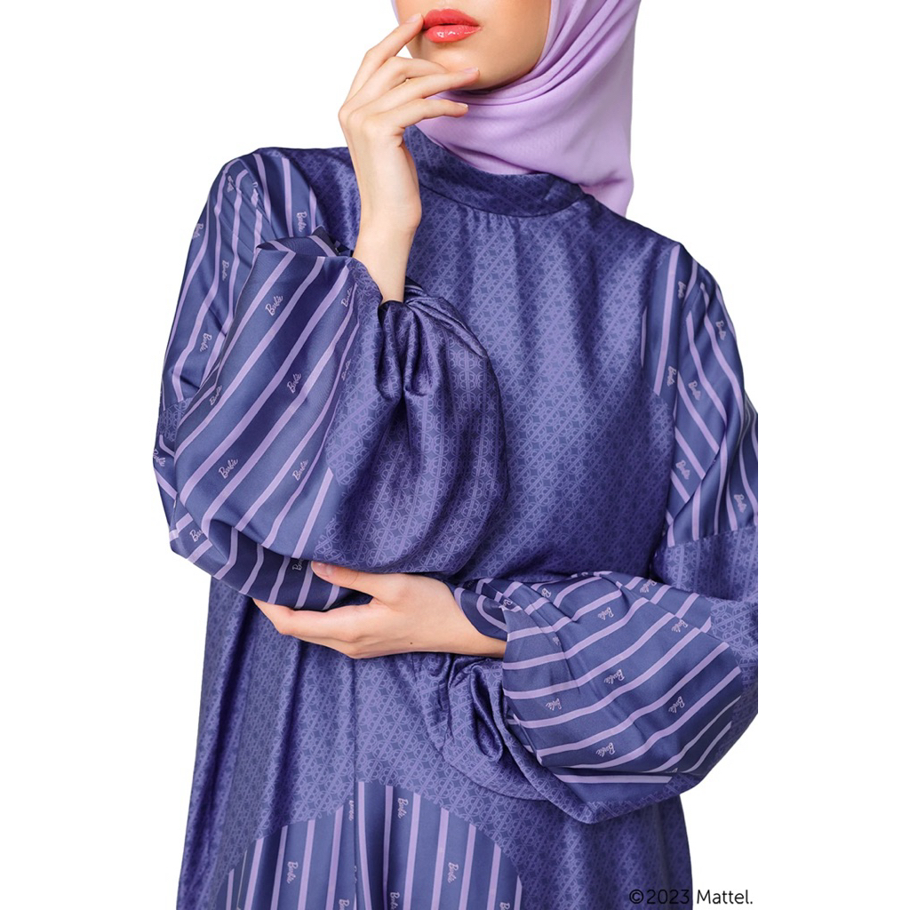 Nada Puspita Barbie dress Vacanza Tiered Dress Navy M