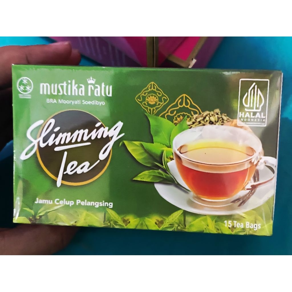 

slimming tea 1 kotak isi 15 tea bags mustika ratu