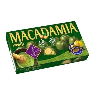 Meiji Macadamia Chocolate Matcha Box Original Japan 9 grains