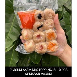 

Dimsum Dimsam Dim Sum Dim Sam isi 10 Besar Vacum Premium Mix Campur Ayam Spesial Enak Lezat Nagih + Saus