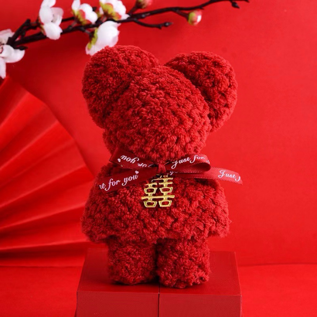 SOVENIR HANDUK BERUANG / SOVENIR WEDDING / HANDUK SHUANGXI / HANDUK BEAR