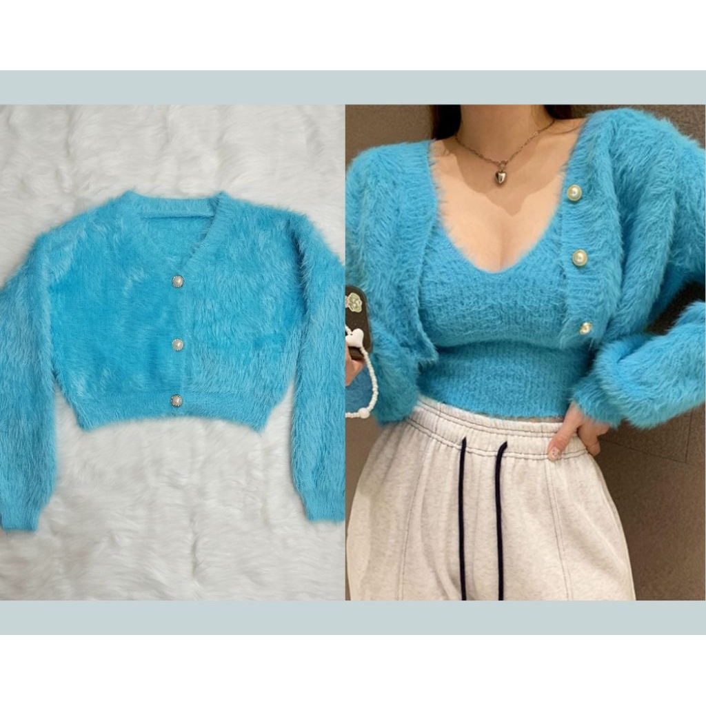 Cardigan Rajut Bulu Wanita Cardigan Bangkok Wanita Cardigan BKK Wanita Cardigan Wanita Cardigan Bulu