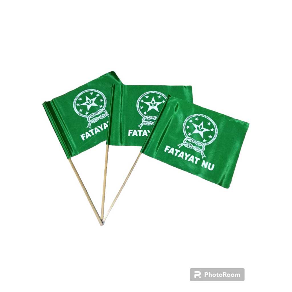 BENDERA FATAYAT NU MINI / BENDERA FATAYAT NU STIK BAMBU MURAH BERKUALITAS
