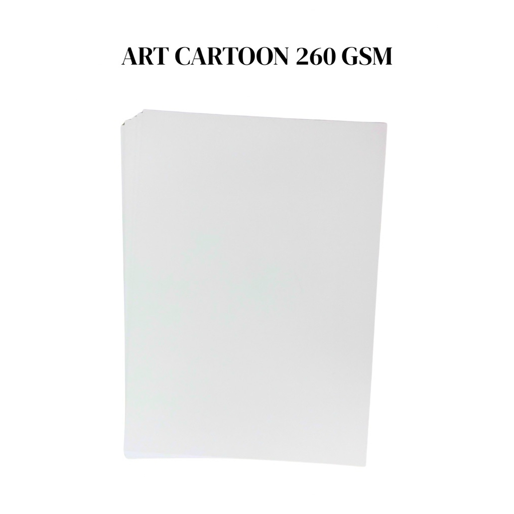 

Kertas Art Paper / Art Cartoon 260 gsm A4 50 Lembar