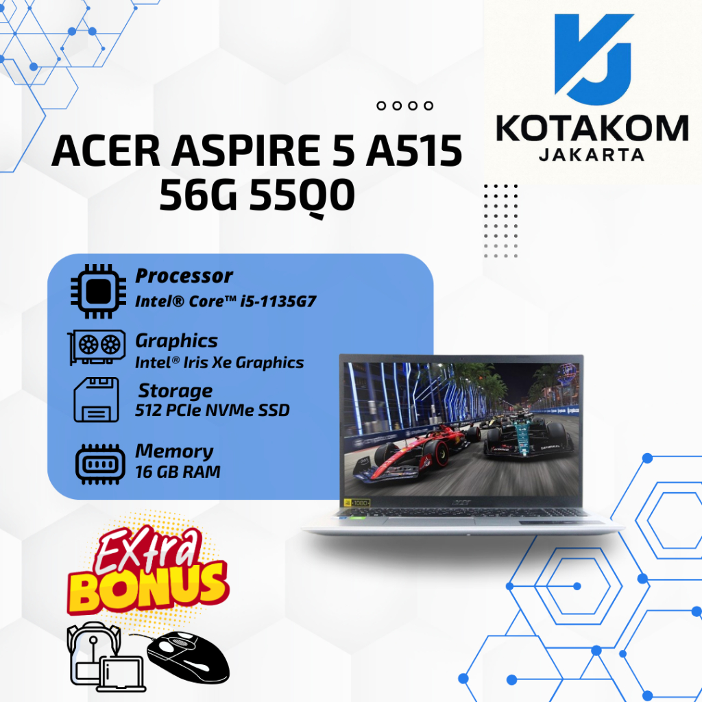 Acer Aspire 5 A515-56G-55Q0 with Intel i5-1135G7 and NVIDIA MX450 and 8GB RAM