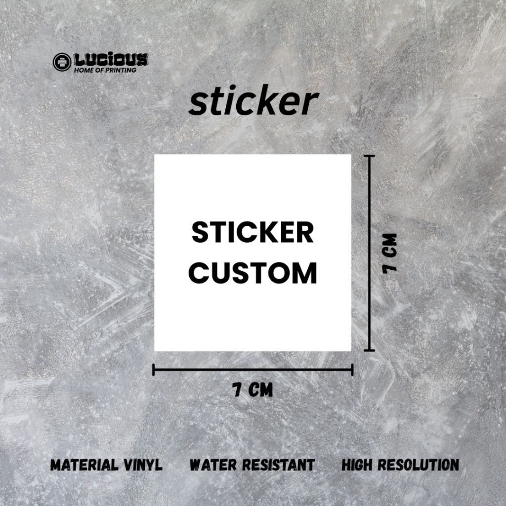 

custom stiker desain sesuka hati ukuran 7×7 cm