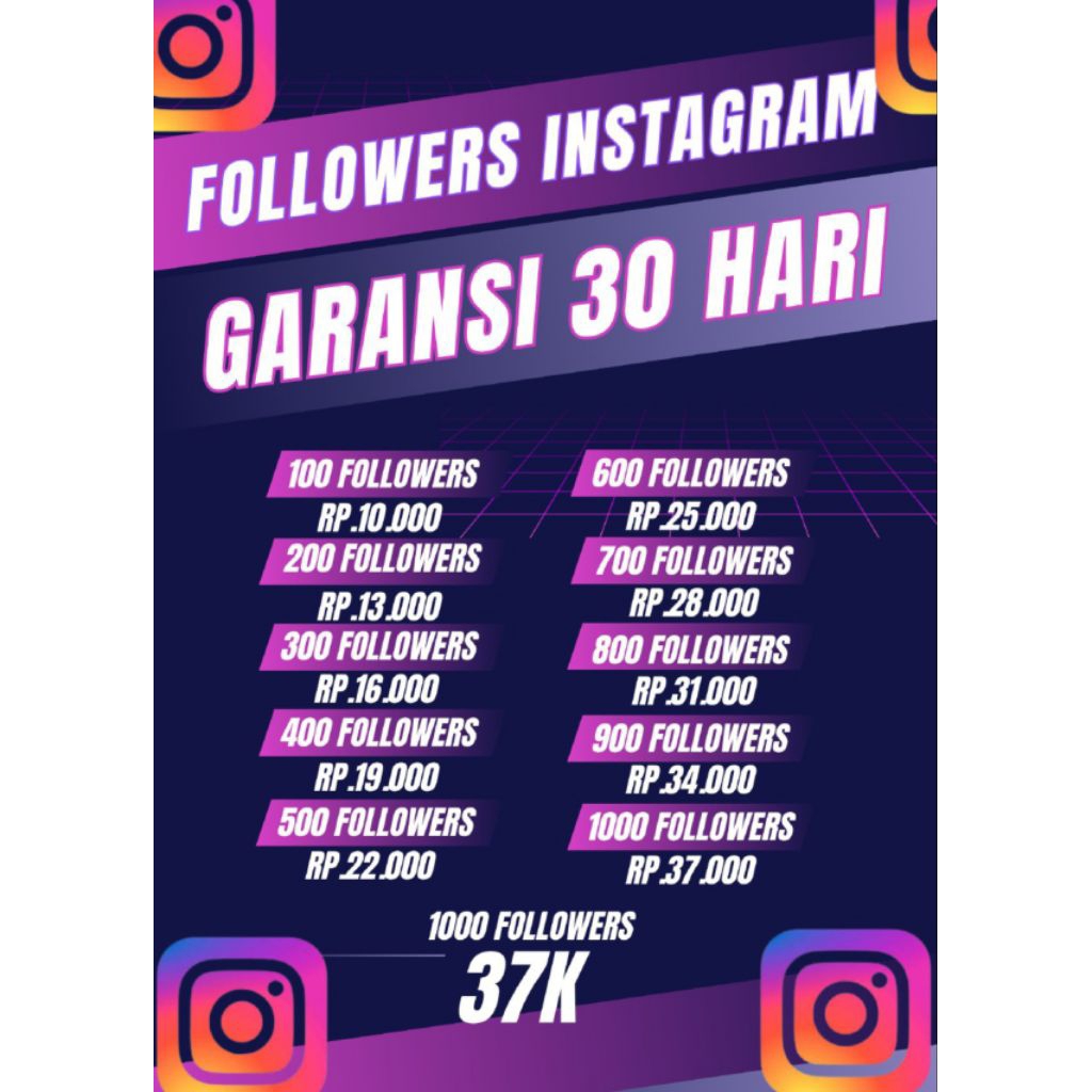 PROMO FOLLOWERS INSTAGRAM PERMANEN