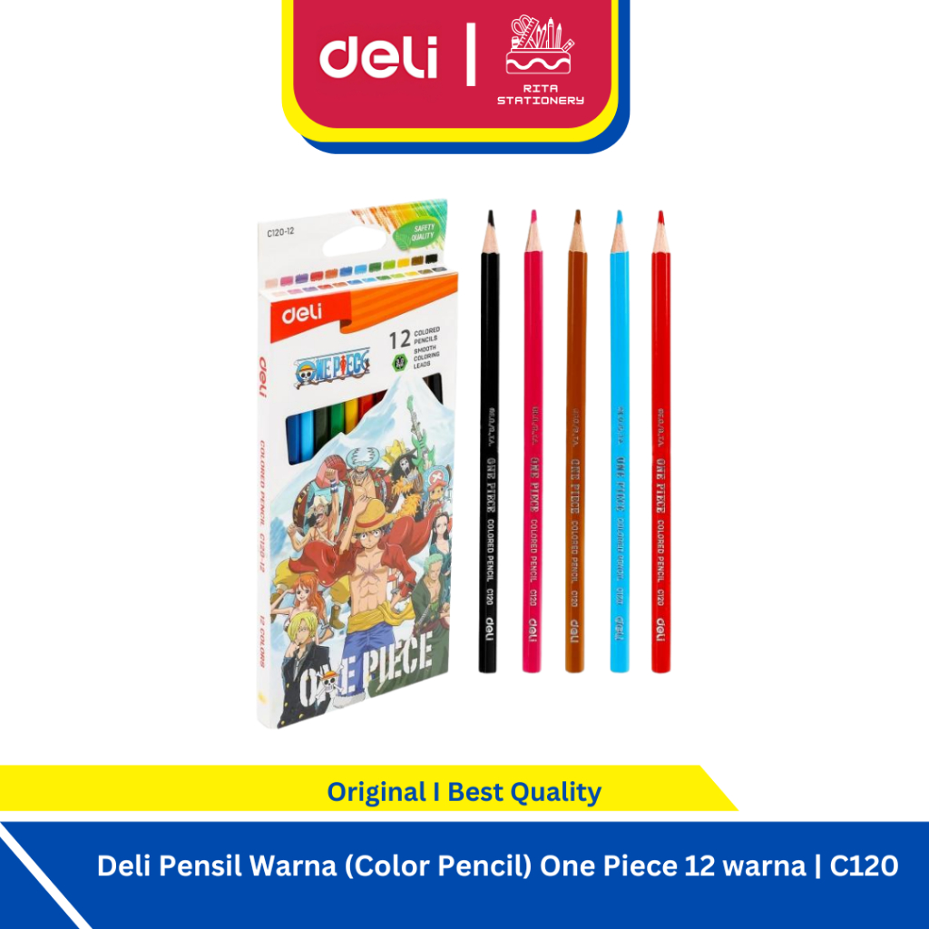 

Deli Pensil Warna / Color Pencil One Piece 12 warna - C120-12