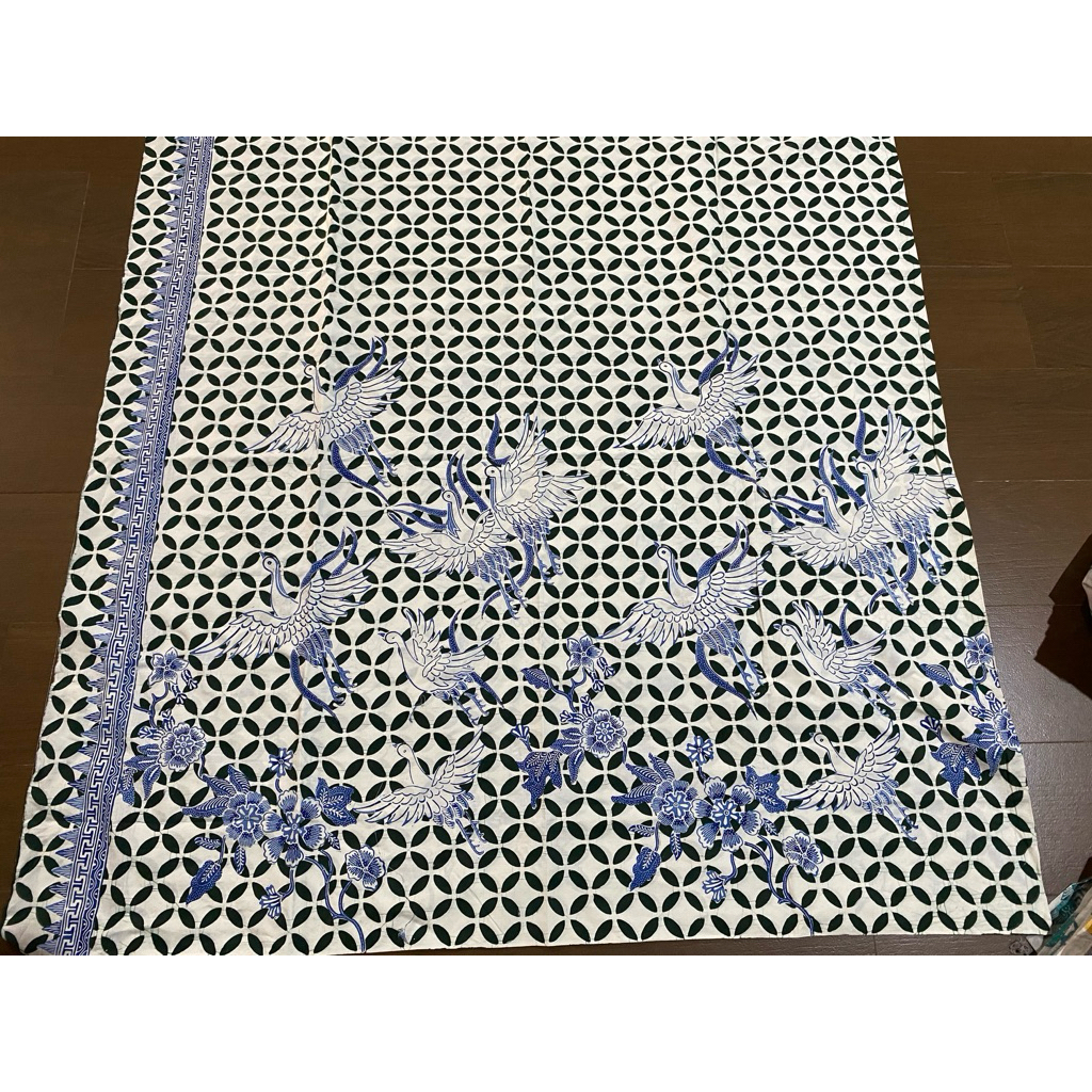 PREMIUM KAIN BATIK KOMBINASI TULIS MOTIF BURUNG TANAHAN/ BAHAN