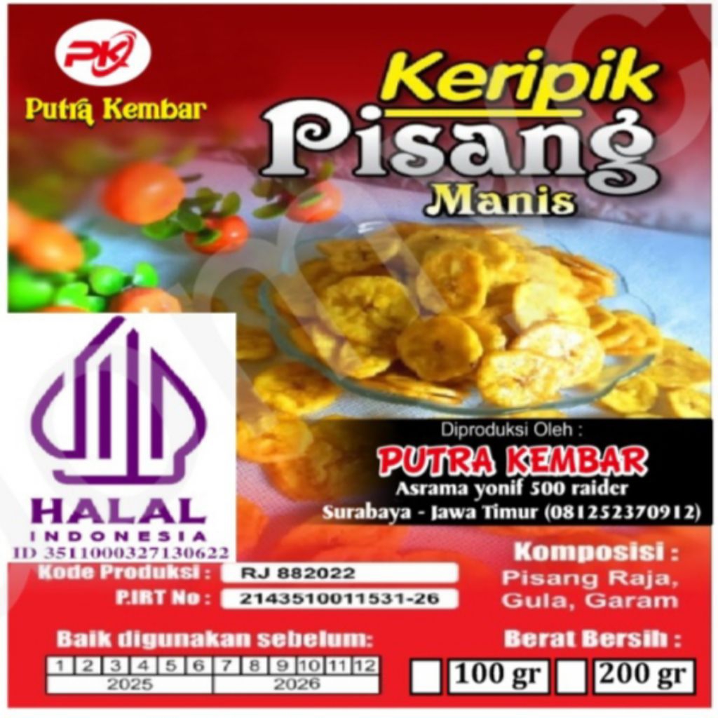 

kripik pisang manis