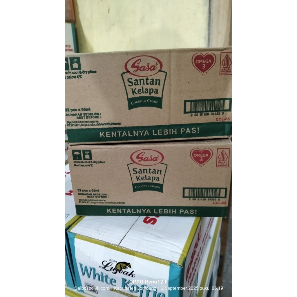 

santan sasa cair dus isi 32