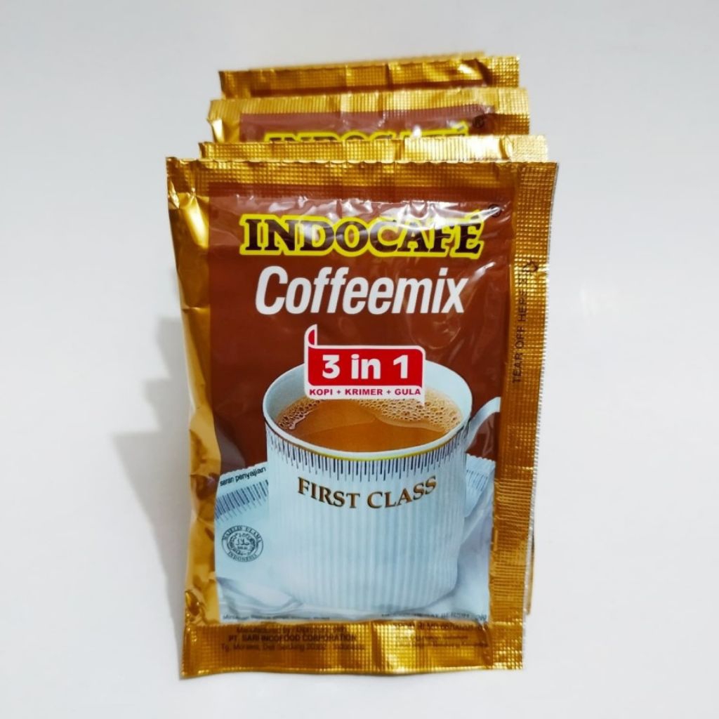 

INDOCAFE Coffeemix 3in1 Renceng isi 10 Kopi Instan Seduh Satuan @20gr