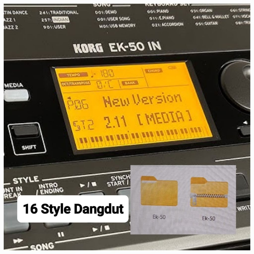 Style Korg Ek-50 dangdut