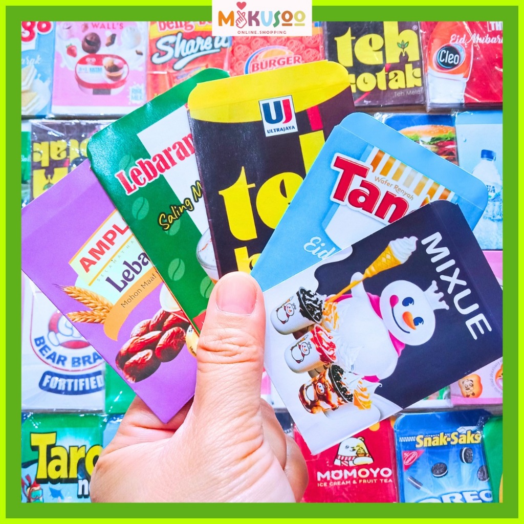 

Mikusoo Amplop Lebaran Idul Fitri Snack Jajanan 1 Pak Isi 10 Lembar