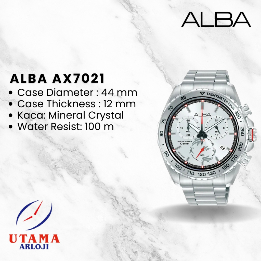 ALBA Signa AX7021 Jam Tangan Chronograph Pria