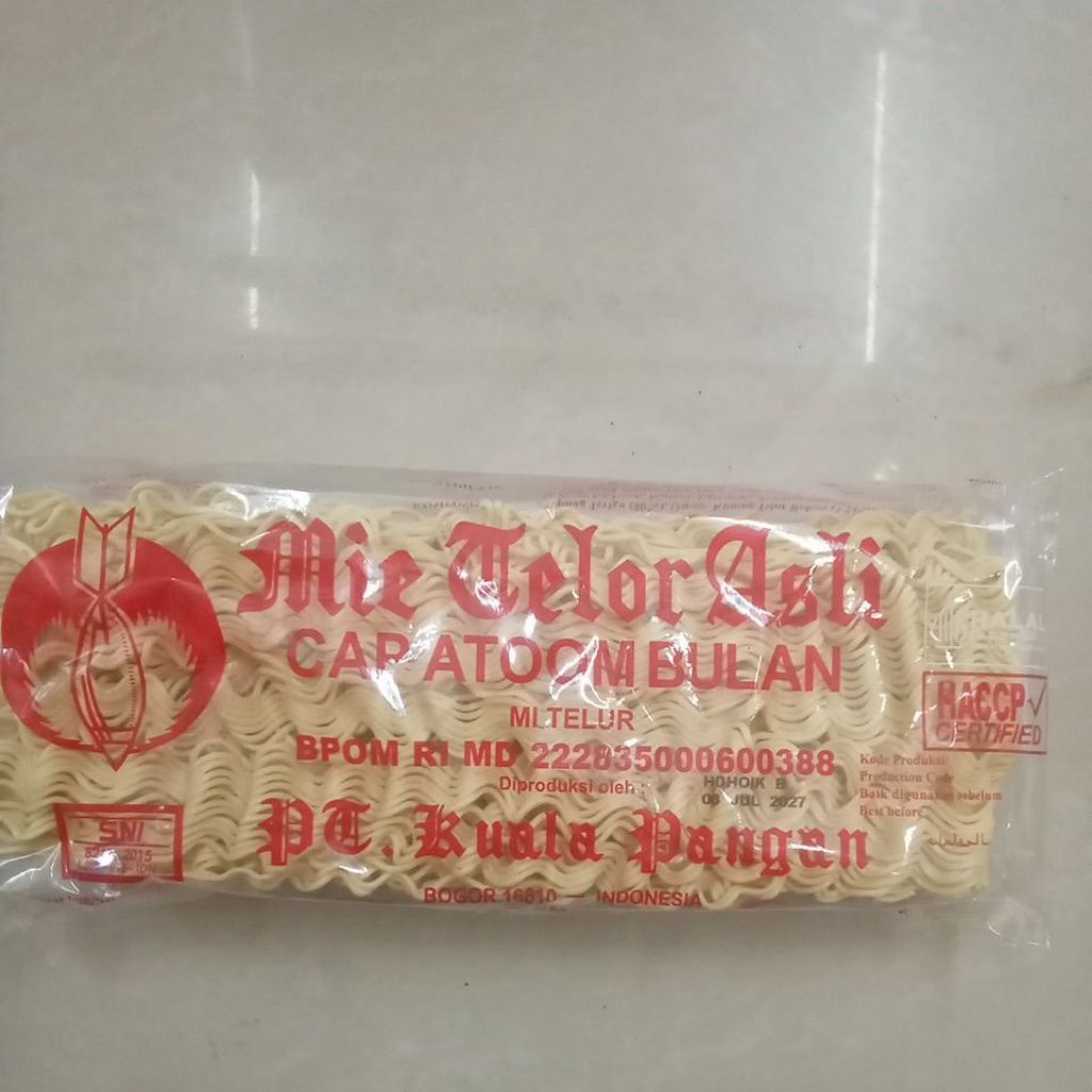 

Mie Telor Cap Atom Bulan