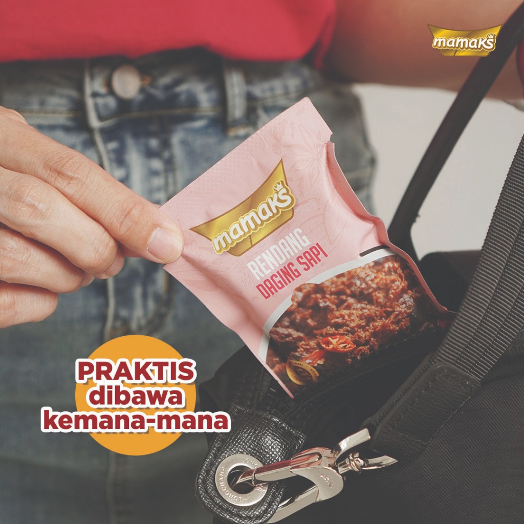 Grilshop7 Rendang Daging Sapi Sachet 50Gr Premium Lauk Siap Saji Khas Padang (Halal Mui Bpom Tanpa