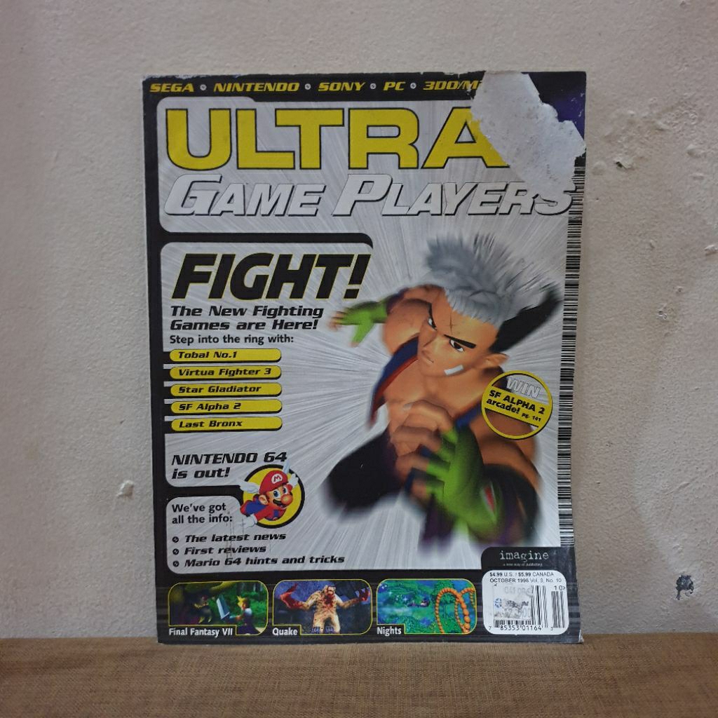 Majalah Game Import Vintage ULTRA GAME PLAYERS October 1996