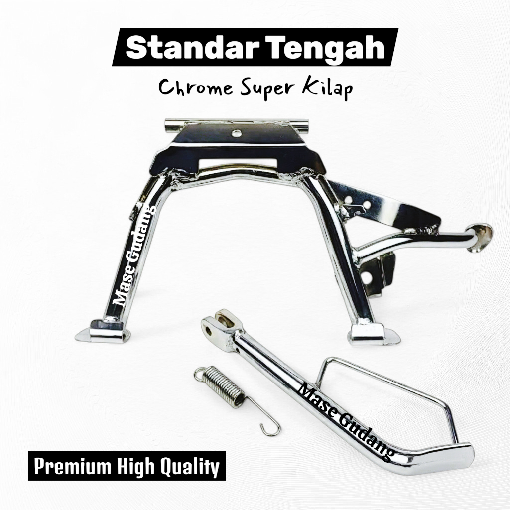 Standar Tengah Beat ESP FI dan Scoopy 2020 Kebawah Ring 14 - 17 Chrome High Quality